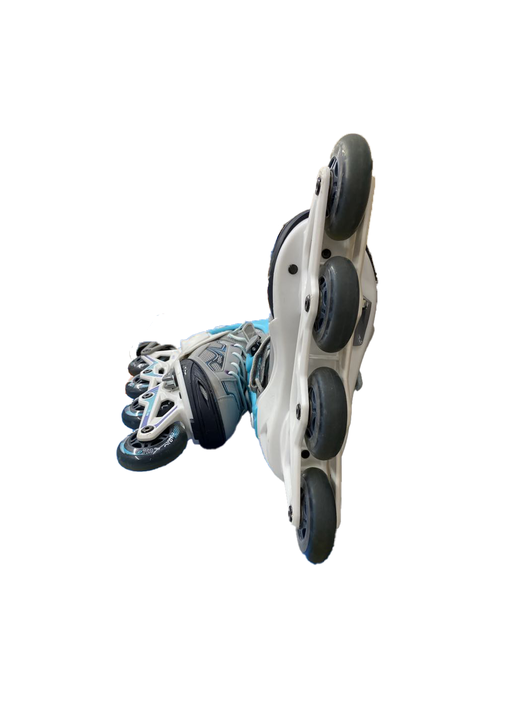 Patins à Glace Oxelo Decathlon – Femme, Blanc/bleu, Pointure 41, Neufs